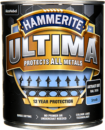 Hammerite Ultima Glat lak Antracitgrå 750ml
