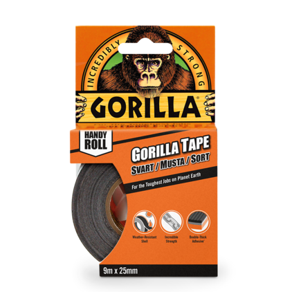 Gorilla Tape Praktisk Rulle 9,14mx25mm