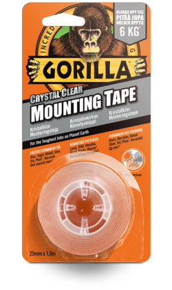 Gorilla Monteringstejp 1,52mx25,4mm