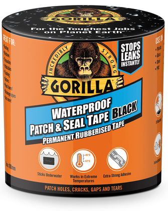 Gorilla Tape Patch & Seal Svart 3mx100mm